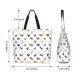 thumbnail image 5 of Balery Various Rooster Bolsa Tote Estilo Estético con Cremalleras, Bolsa de Hombro, Bolsa de Compras Grande y Plegable, 5 of 8