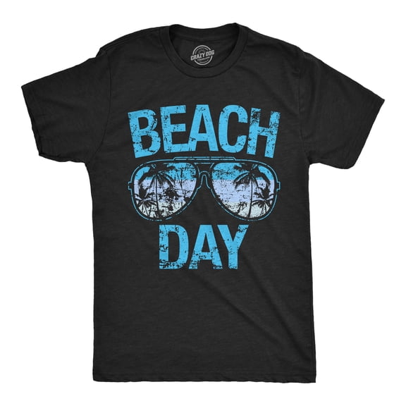 Mens Funny T Shirts Beach Day Sunglasses Sarcastic Vacation Tee For Men Graphic Tees