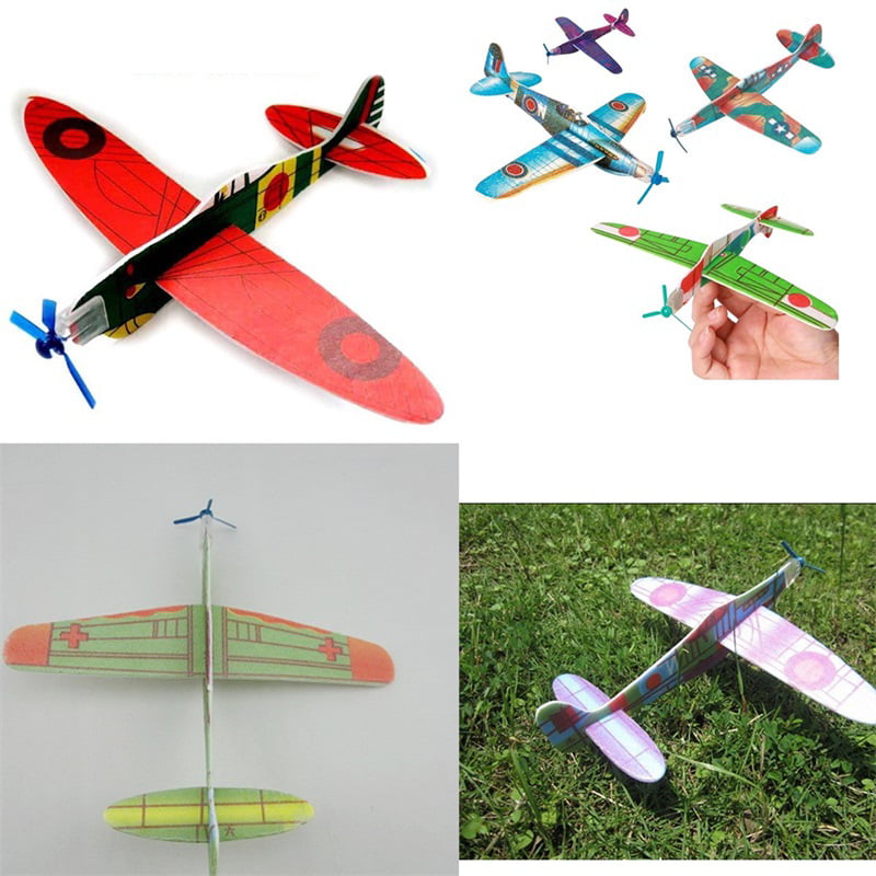 2708 6AE6 12 Flying Glider Planes Aeroplane Bag Fillers Childrens Kids Toys Gift 