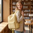 thumbnail image 4 of Solid Color Schoolbag Large Capacity Backpack for Students Daily Use, 4 of 5