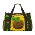 thumbnail image 1 of Disketp Sunflower Bolsa de Viaje Tipo Duffle, Bolso de Mano para Fin de Semana para Mujer, Bolsa de Gimnasio Ligera para Hombre, Esencial para Viajes, 1 of 7