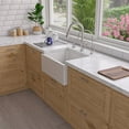 thumbnail image 4 of ALFI brand AB2418SB-W 24" White Smooth Thick Wall Fireclay Single Bowl Farm Sink, 4 of 10