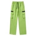 thumbnail image 7 of Men's Casual Trousers Men Straight Leg Multiple Pockets Pants for Daily Wear Green,S, 7 of 7