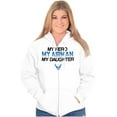 thumbnail image 3 of US Air Force Hero Airman Daughter Zip Up Hoodie Men's Women's Brisco Brands M, 3 of 6