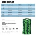 thumbnail image 5 of Lsque Green Stripes Of Watermelon Print Men's Cotton Blend Sleeveless Muscle Shirts (S-3XL)- Moisture Wicking, Odor Protection, UPF 30+,Small, 5 of 8