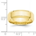 thumbnail image 4 of Primal Gold 10 Karat Yellow Gold 7mm Bevel Edge Comfort Fit Band Size 12, 4 of 6