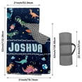 thumbnail image 2 of AOLOA Toddler Nap Mat with Pillow and Blanket, Personalized Name Toddler Sleep Mat, Extra Large Rolled Napping Mats, Washable, Light, for Kids Boys Daycare Preschool Travel（Dinosaur）(Fixed Size), 2 of 7