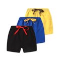thumbnail image 2 of 3-Pack Kids Toddler Girls' Summer Shorts Elastic Waistband Pull On Stretchy Playwear with Drawstring Detail Breathable Active Lounge Running Basic Multipack Set, 2 of 9