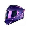 thumbnail image 1 of Casco Abatible Kov Moto Thunder Waves Morado Mujer Luz Led Talla XL, 1 of 5