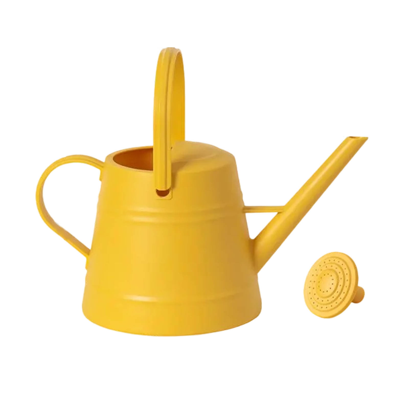SATRINO 1 Gallon Watering Can - Garden Watering Can for Indoor & Outdoor Plants - Plastic Water Can with Detachable Sprinkler Head - Large Water Pot - Grey
