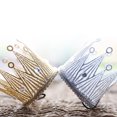 thumbnail image 1 of OUNONA 2Pcs Shiny Crown Headband Silver Fabric Create Beautiful Hairstyle for Photo Taking, 1 of 8