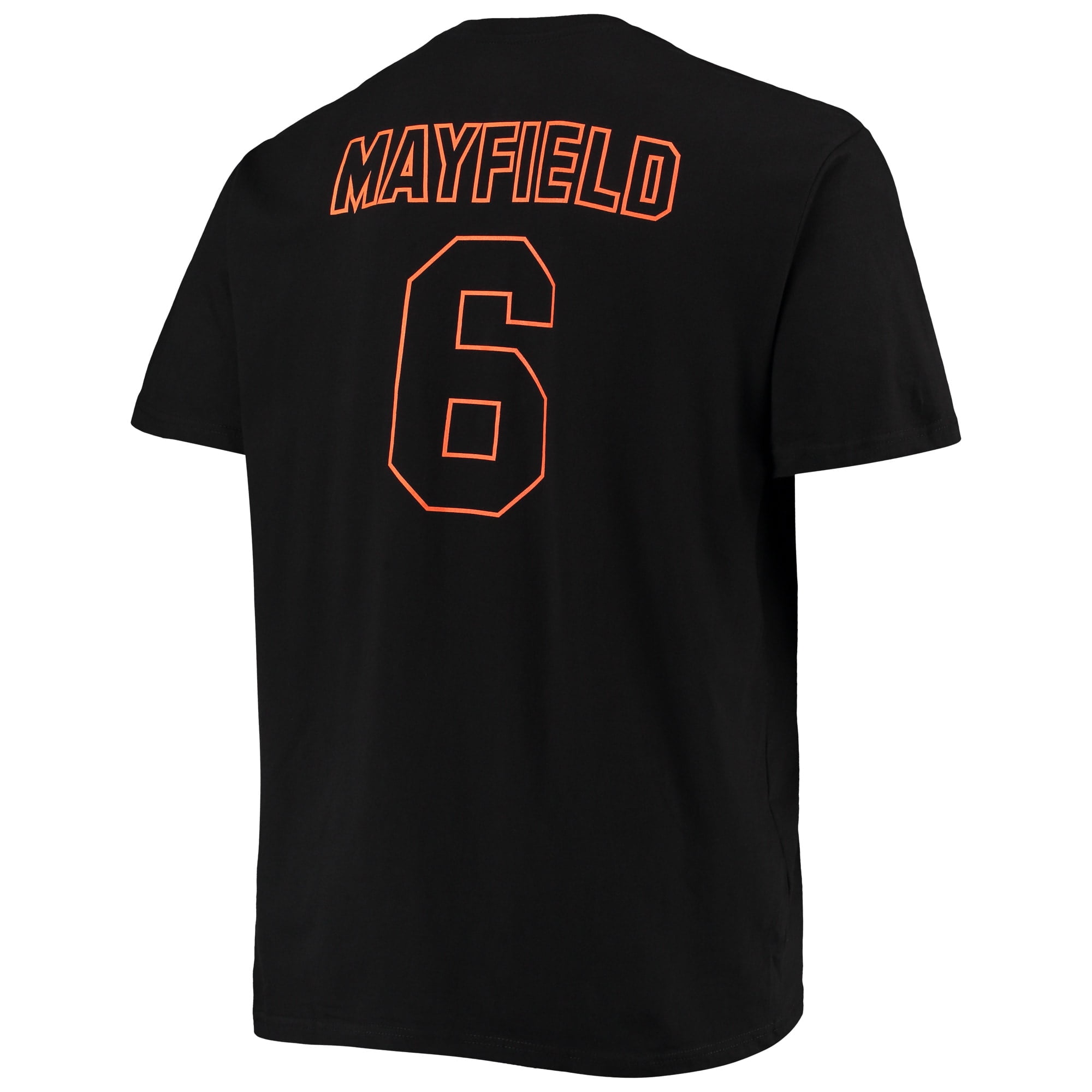 Men's Fanatics Branded Baker Mayfield Black Cleveland Browns Big & Tall  Color Pop Name & Number T-Shirt 