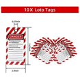 thumbnail image 2 of 10 Red Lockout Tagout Locks with 10 Lock Out Tag Out Tags, Keyed Different,Compliant Safety Locks(R, 2 of 5