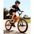 thumbnail image 2 of Vollsch Freestyle BMX Bikes 20 Inch Kids Bicycle for 8-15 Years Old Teens, Boys, Girls, Beginner-Lever Riders, Orange, 2 of 8