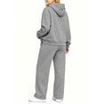 thumbnail image 5 of successthop Sweatsuits Women 2 Piece Outfit Matching Workout Lounge Sets Long Sleeve Hoodie Pocketed Sweatpant, 5 of 6