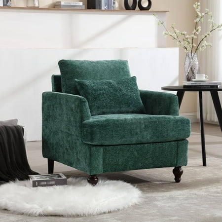 tufted club chair in emerald product