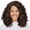 Dark Brown, variant on Synthetic Lace Front Kinky Curly Wig Natural Looking L Part Heat Resistant Daily Party Costume Full Head Hair for Women