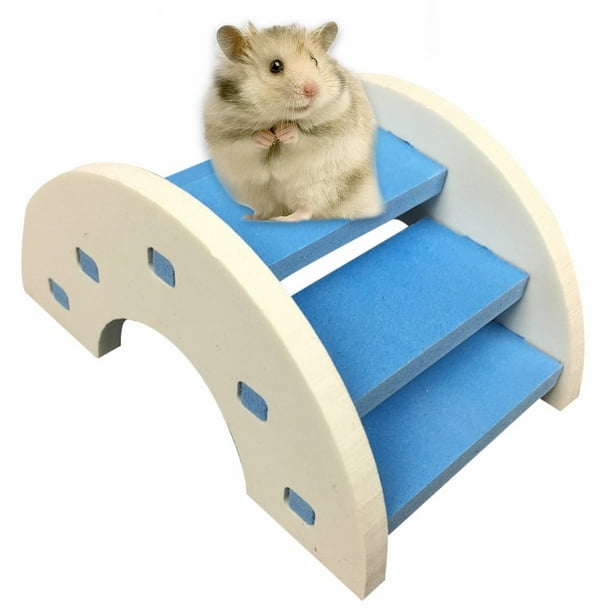 Hamster Toy Wooden Bridge Hamster Supplies Ecofriendly Wooden Bridge