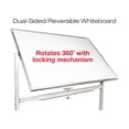 thumbnail image 3 of Excello Global Products Dry-Erase Mobile Whiteboard Aluminum Frame 48" x 32" (EGP-HD-0066), 3 of 5