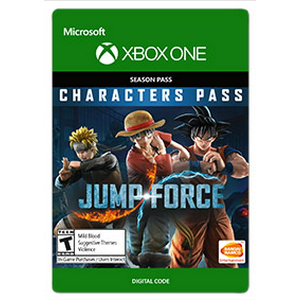 Jump Force Character Pass Xbox One Digital Download Card