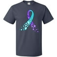 thumbnail image 3 of Inktastic Suicide Prevention Ribbon with Blue and Purple Hearts T-Shirt, 3 of 5