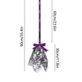 thumbnail image 3 of 35in Halloween Witch Brooms Decoration Mesh Magics Flying Broomstick Prop for Party Costumes Spooky House Wall Hanging Decor with Ribbon Large Scale Witch Broom Prop for Front Porch Display, 3 of 6