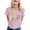 Pink, variant on Fashion Unisex Heart Confetti Print T Shirt Casual Comfortable Crew Neck Short Sleeve Tee For And Tee Shirt Women Graphic