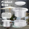 thumbnail image 2 of Duslogis Parasol Hole Ring Plug and Cap Set, ABS Plastic Clear Thickened Patio Table Umbrella Insert for Outdoor Garden Pool Picnic Yard Deck (Transparent), 2 of 7
