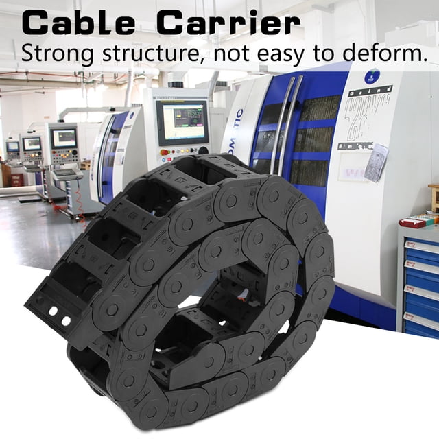 Drag Chain, Drag Chain Kit CNC Drag Chain Cable Carrier, Nylon Cable Drag Chain 25 X 57mm Electronic Equipment Door Machine For 3D Printer CNC Machine Tools