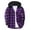 Purple, variant on ZCFZJW Men's Flannel Hoodie Shirts Lightweight Casual Drawstring Button Down Plaid Shirt Jackets for Men Long Sleeve Stylish Hooded with Pocket Red L