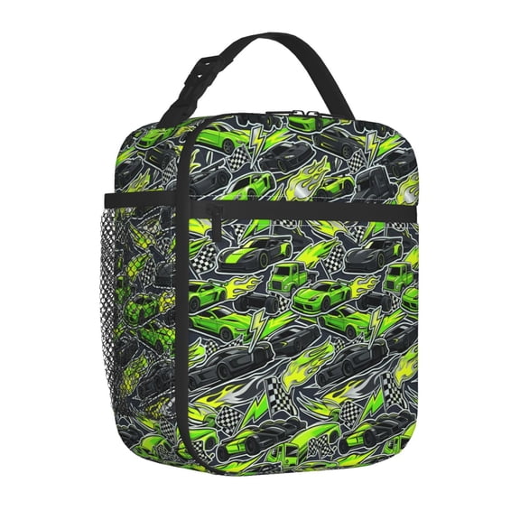 Car Lunch Box, Portable 3-In-1 Insulated Food Storage Container Set, Reusable Thick Lining Thermal Carrier, Large Volume Road Trip Handheld Organizer