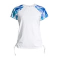 thumbnail image 6 of Time and Tru Women's Short Sleeve Rash Guard Swim Cover Up, 6 of 6