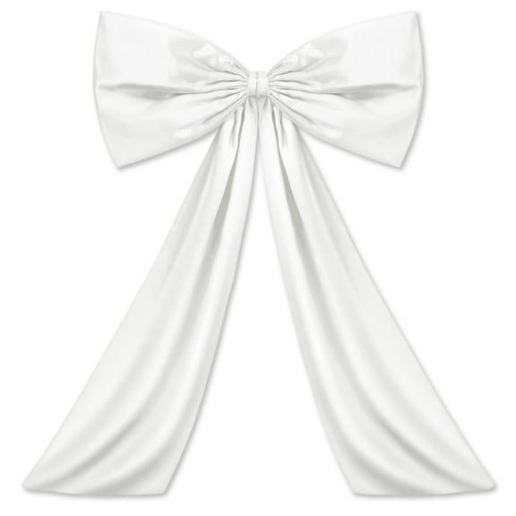 1pc, X-Large Bow Decoration -  (24x36 Inches) Elegant Large Ribbon-like Backdrop for Wedding, Birthday Party, Christmas Decor - Party Decorations, Festive Decorative