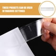 thumbnail image 3 of Masteelf 25pcs Label Holders Adhesive Label Pockets Plastic Clear Tag Index Card Holders Name Tags Pockets for Drawers Shelves Storage Bins Mailbox Library Classroom, 3 of 8