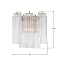 thumbnail image 3 of ADD-303-AG-CL Crystorama Lighting Addis - 2 Light Wall Sconce-14.5 Inch Tall and 14.5 Inch Wide-Aged Brass Finish-Clear Glass Color, 3 of 7