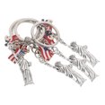 thumbnail image 1 of WASHWEPE 4Ud Llaveros Temáticos Usa Con Patriótico Ideal Para Fiestas Y Souvenirs De Vacaciones, 1 of 6