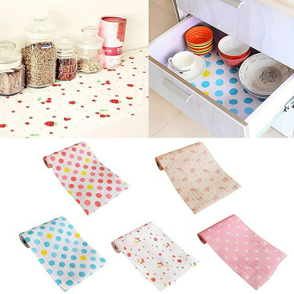 HomelyJoy Boho Contact Paper & Dot Liner, Self-Adhesive Drawer Liners for Kitchen Cabinets, Decorative Cabinet Shelf Liners, Peel and Stick Wallpaper for Drawers, Cupboards, Shelves