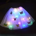 thumbnail image 2 of Tutú de hada con luz de mariposa para niña, falda LED, corona de flores brillantes, diadema, regalo de cumpleaños de Halloween, disfraz de fiesta de lujo, 2 of 4