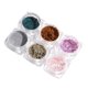 thumbnail image 2 of Copos iridiscentes de espejo con brillante con aplicadores 01 jinwen Nail Art Glitter Powder Flakes, 2 of 8