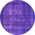 thumbnail image 1 of Ahgly Company Indoor Round Persian Purple Bohemian Area Rugs, 7' Round, 1 of 4