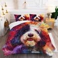 thumbnail image 5 of 3 Pieces Duvet Cover Set Komondor Dog 3D Print Bedding 1 Duvet Cover 2 Pillowcases Natural Animals Comforter Sets Soft Breathable for Boys Girls Children J8s3Hc, 5 of 6