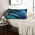 thumbnail image 6 of Daiia Blue Viper Snake Closeup Face Bedding Waterproof Pillow Protector Zippered Queen – Bed Bug Proof Pillow Encasement-14"x20", 6 of 6