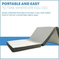 Folding Mattress, 3", 4" & 5" Gel Memory Foam Portable Trifold