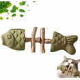 thumbnail image 4 of 1 Pack Natural Fishbone Cat Dental Toy with Catnip and Silvervine, Interactive Chew Toy for Cats Teeth Cleaning, 4 of 6