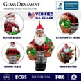 thumbnail image 3 of Wholesome Santa the Vegetable Farmer Glass Christmas Ornament, Farm Style Holding Potatoes, Lettuce, and Tomatoes, 3 of 6