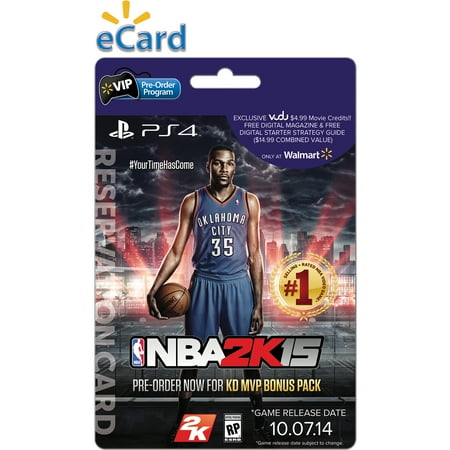 Nba 2k15 Ps4 (e-mail Delivery) Wal-mart
