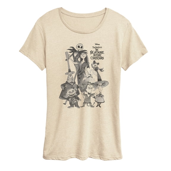 Disney - Nightmare Group - Women's Short Sleeve Graphic T-Shirt