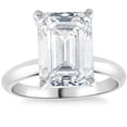 thumbnail image 2 of Pompeii Certified 2 1/2 - 6Ct Emerald Cut Diamond Engagement Ring 14k Gold Lab Grown, 2 of 5