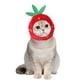 thumbnail image 1 of Sombrero de gato Sombrero con forma de fruta roja Sombrero suave Accesorios ajustables Gorros transpirables para gatos Cachorros Mascotas Fiesta temática de cumpleaños Accesorios para fotografías, 1 of 5