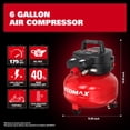 thumbnail image 3 of Compresor de aire ECOMAX 23 L 175 PSI portátil con tanque libre de aceite, 3 of 8
